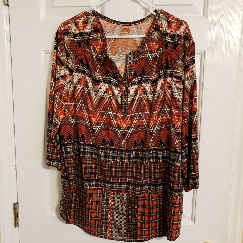 🍍Beautiful Fall colors 2x Blouse
